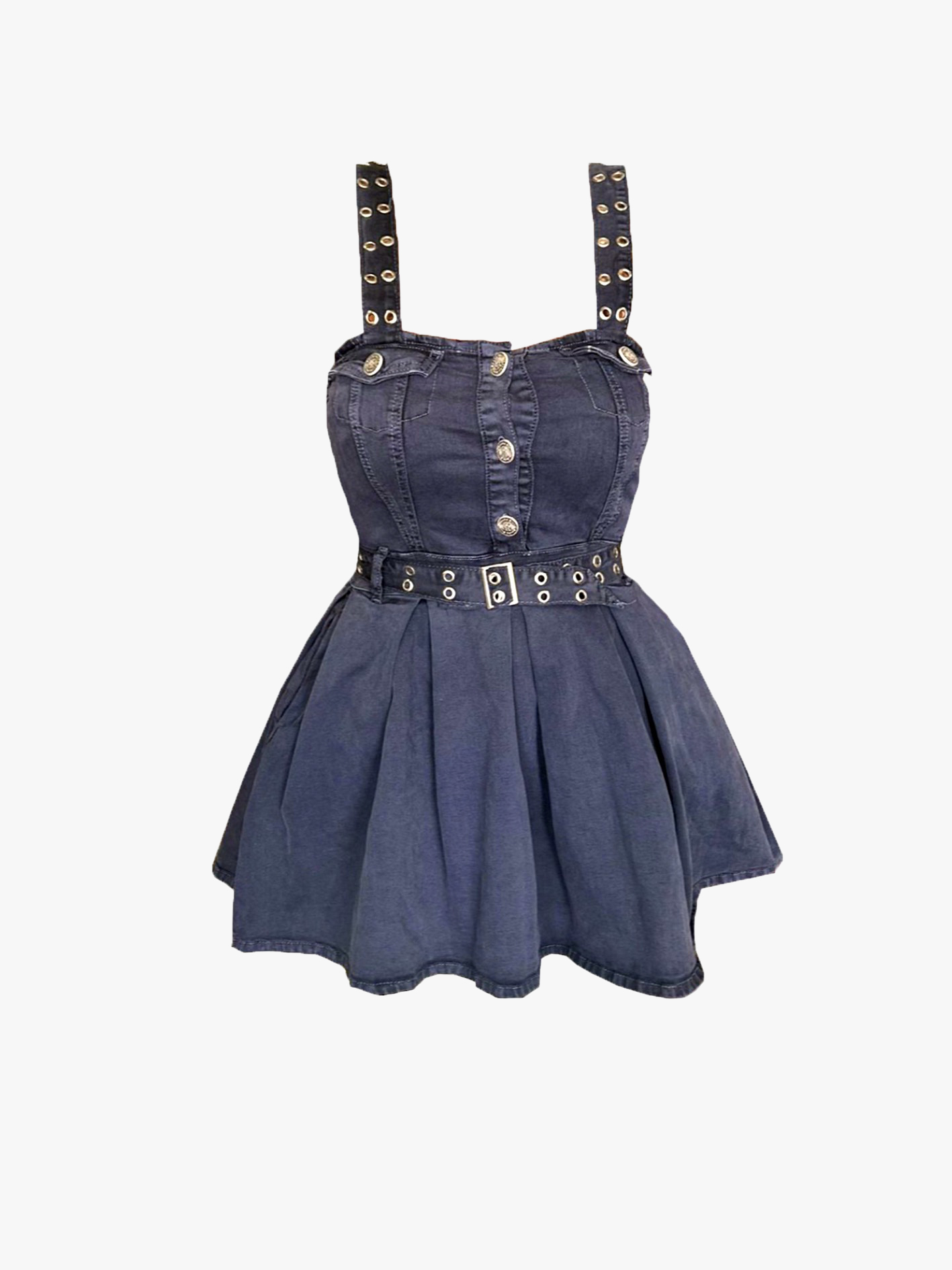 !LIMITED EDITION! Navy blue eyelet design dress